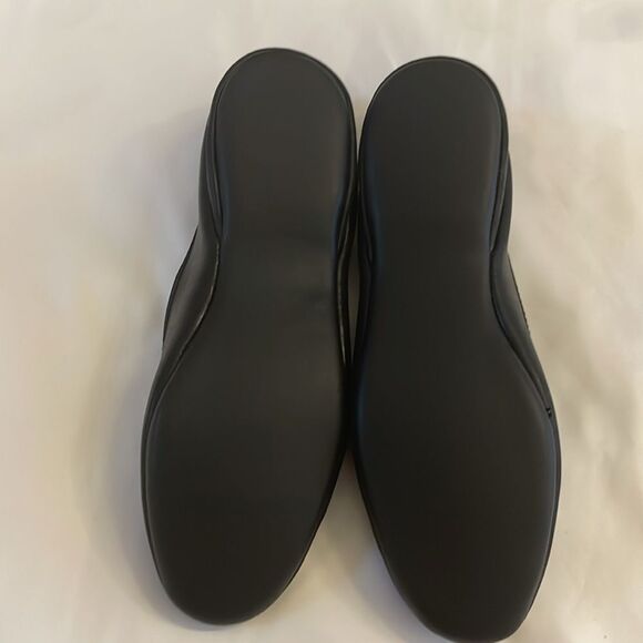 DANIEL GREEN BLACK LEATHER SLIPPERS. NEW IN BOX - Picture 4 of 8